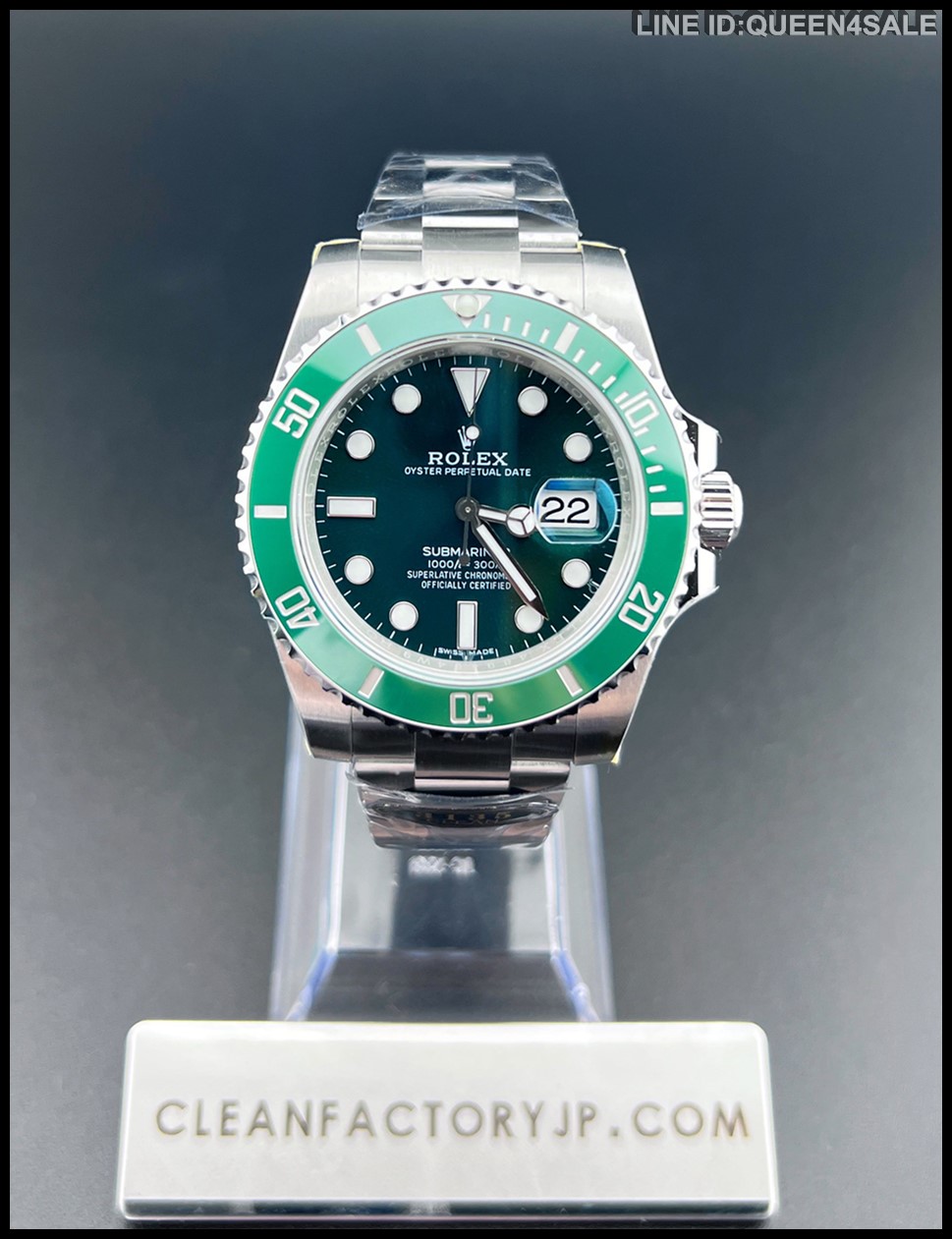 CLEANクリーン工場 ROLEXロレックスサブマリーナデイト40ｍｍ 116610LV グリーン文字盤 1:1級  CLEAN工場公式サイト！最高技術のＮ品腕時計！