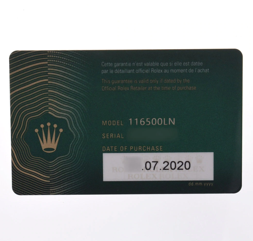 ROLEXロレックス付属品（外箱、内箱、カードケース、新型保証書、香港