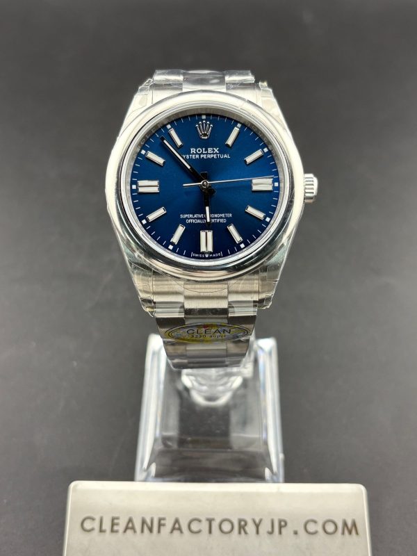 CLEANクリーン工場　ROLEXロレックス　オイスターパーペチュアル124300　41mm 　ブルー　オイスタースチール　1：1精度