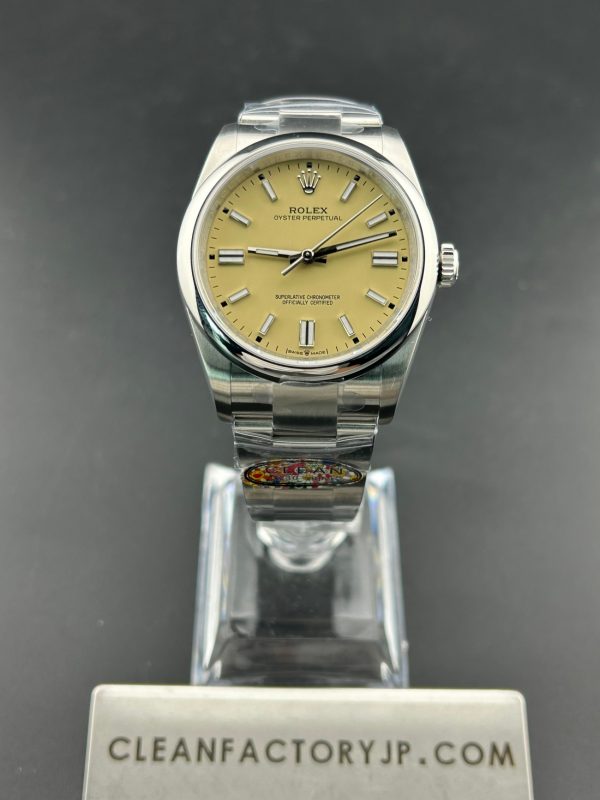CLEANクリーン工場　ROLEXロレックス　オイスターパーペチュアル126000　36mm 　ベージュ文字盤　オイスタースチール　1：1精度