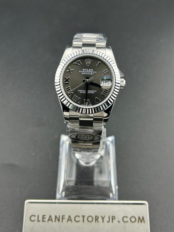 CLEANクリーン工場　ROLEXロレックス レディ デイトジャスト278274　31ｍｍグレーローマ文字盤　フルーテッドベゼル　ジュビリープレスレット　1:1精度