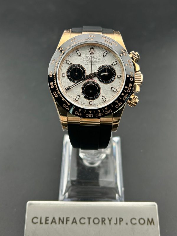 CLEANクリーン工場  ROLEXロレックス デイトナ116515LNローズゴールド（本物隕石）メテオライト文字盤　イエローゴールド　cal.4130 1:1精度
