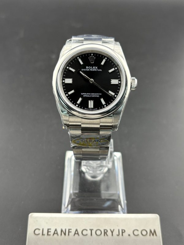 CLEANクリーン工場　ROLEXロレックス　オイスターパーペチュアル126000　36mm 　ブラック　オイスタースチール　1：1精度
