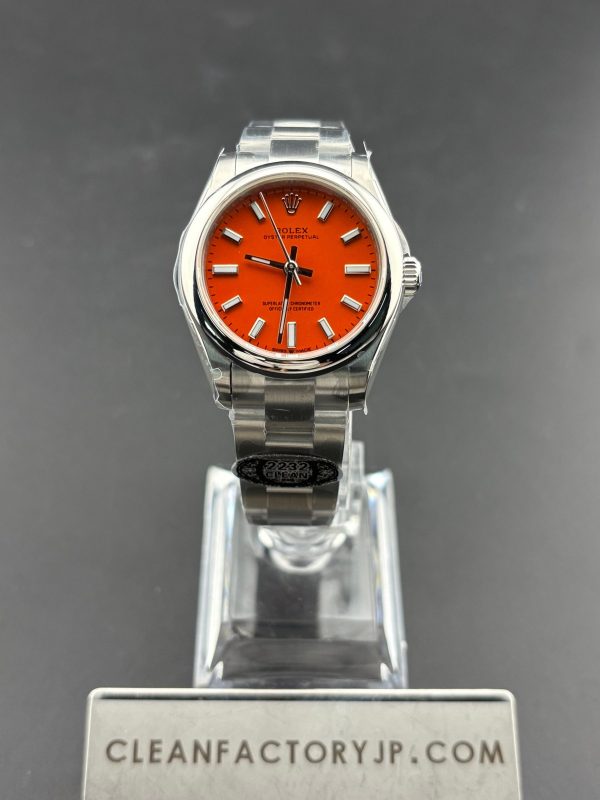 CLEANクリーン工場　ROLEXロレックス　オイスターパーペチュアル277200　レディース31mm コーラルレッド　オイスタースチール　1：1精度