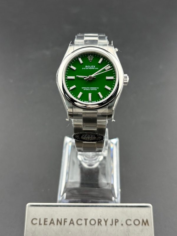 CLEANクリーン工場　ROLEXロレックス　オイスターパーペチュアル277200　レディース31mm 　グリーン　オイスタースチール　1：1精度